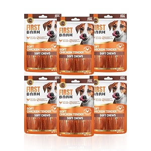 dog treats for adult dog amp puppy  soft chews tender chicken jerky for dogs small dogs amp shih tzu  easy-to-chew puppy treats amp dog snacks  soft chicken tenders 70g x6