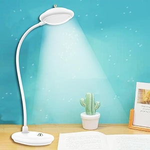 study desk lamp rechargeable led desk lamp touch control amp eye-caring smart lamp with usb charging ring shape