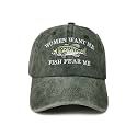 Fish Fear Me Women Want Me Embroidered Baseball Caps for Men Boy