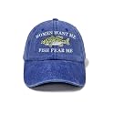 Fish Fear Me Women Want Me Embroidered Baseball Caps for Men Boy