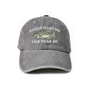 Fish Fear Me Women Want Me Embroidered Baseball Caps for Men Boy