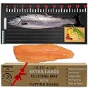 Fish Fillet Mat with Fish Cutting Board, Extra Large 33"x15.75", Portable &amp; Grippy Fish Cleaning Mat - Durable &amp; Easy to Clean, Rollable Fish Fillet Board