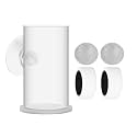 Fish Food Feeder - Transparent Feeding Bowl Set | Aquarium Dispenser With Suction Cup | Shrimp Feeding Tube For Indoor Tank, Alm Display