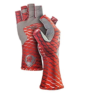fish monkey upf 50 sun protection half finger guide glove
