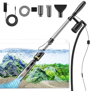 mildhug fish tank cleaner - aquarium gravel cleaner 530gph32w electric fish tank cleaning tools adjustable water flow aquarium cleaner kit turtle tank gravel cleaner vacuum for wash sand water changing