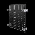 Fish Tank Divider Aquarium Acrylic Isolation Grid Board Divider with Suction Cups Accessories Transparent Plate Baffle Blocking Fish Partition Net Freshwater Ornament 25x30cm/9.84x11.81in