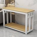 Fish Tank Stand with Storage, Metal &amp; Wood Aquarium Rack System Sturdy Breeder Tank Stands, Terrarium Holder, Multi-Purpose Storage Rack for Home Office Study(White,50x40cm/19.6x15.7in)