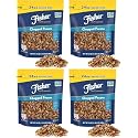 Fisher Chef's Naturals Unsalted Chopped Pecans 24oz Resealable Bag/Unsalted Raw Nut to Cooking/Baking &amp; Snacking/Healthy Snacks to Adults/Vegan Protein/Keto Snack/Gluten Free Chopped Pecan (Pack of 4)