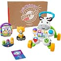 Fisher-Price Baby &amp; Toddler Play Kit Let’s Walk &amp; Talk Gift Set, Developmental Toys &amp; Activity Guide for Infants Ages 9+ Months