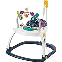 Fisher-Price Baby Bouncer SpaceSaver Jumperoo Musical Activity Center with Lights Sounds & Developmental Toys, Astro Kitty