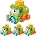 Fisher-Price Baby Toy Tractor | Push-Along Vehicle | Fine Motor Activities | For Ages 6+ Months | Pack of 4