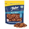 Fisher Unsalted Raw Pecan Halves, 24 oz, Non-GMO Vegan Keto Baking Nuts