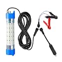 Fishing Light Underwater 12V 15000LM 110V 35000LM Green White Blue Yellow Led Submersible Night Boat Waterproof IP68 in Freshwater and Saltwater with 17FT and 33FT
