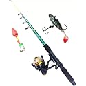 Fishing Rod and Reel Full Set Combo King 210 Frog Bait Blue Fishing Rod (210 cm, 0.125 kg, Blue)