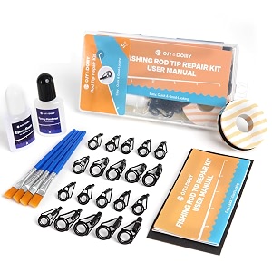 Fishing Rod Tip Repair Kit with Glue