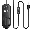 fishkeeper Aquarium Heater, 300W Submersible Fish Tank Heater with Induction Heating (IH) Systems and Temperature Controller for Freshwater Saltwater, LED Display, Explosion (No Glass) for 60-95Gal