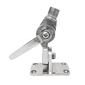 Fishmaster Boat Ratchet Mount Antenna Base for GPS, FM, AM, UHF, VHF - 1"-14" Male Threads, Dual Axis Adjustment, Marine Grade Stainless Steel