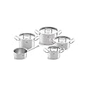 Fissler Original-Profi Collection Stainless Steel 9 Piece Cookware Set with Metal Lids, All Stovetops Including Induction, CookStar Base, Oven Safe to 450°F