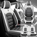 Fit for 95% of Cars SUVs Seat Covers,Car Seat Cover Protector,Waterproof Front &amp; Rear Car Seat Covers(Standard-Gray&amp;White)