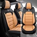 Fit for 95% of Cars SUVs Seat Covers,Car Seat Cover Protector,Waterproof Front Car Seat Covers(Standard-Black&amp;Orange)