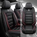 Fit for 95% of Cars SUVs Seat Covers,Car Seat Cover Protector,Waterproof Front Car Seat Covers(Standard-Black&amp;Red)
