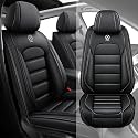 Fit for 95% of Cars SUVs Seat Covers,Car Seat Cover Protector,Waterproof Front Car Seat Covers(Standard-Black)