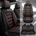Fit for 95% of Cars SUVs Seat Covers,Car Seat Cover Protector,Waterproof Front &amp; Rear Car Seat Covers(Standard-Black&amp;Coffee)