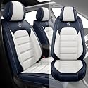 Fit for 95% of Cars SUVs Seat Covers,Car Seat Cover Protector,Waterproof Front Car Seat Covers(Standard-Blue&amp;White)