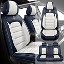 Fit for 95% of Cars SUVs Seat Covers,Car Seat Cover Protector,Waterproof Front &amp; Rear Car Seat Covers(Standard-Blue&amp;White)