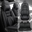 Fit for 95% of Cars SUVs Seat Covers,Car Seat Cover Protector,Waterproof Front &amp; Rear Car Seat Covers(Luxury-Black)