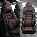 Fit for 95% of Cars SUVs Seat Covers,Car Seat Cover Protector,Waterproof Front Car Seat Covers(Luxury-Black&amp;Coffee)