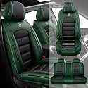 Fit for 95% of Cars SUVs Seat Covers,Car Seat Cover Protector,Waterproof Front &amp; Rear Car Seat Covers(Standard-Black&amp;Green)