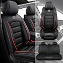 Fit for 95% of Cars SUVs Seat Covers,Car Seat Cover Protector,Waterproof Front &amp; Rear Car Seat Covers(Standard-Black&amp;Red)