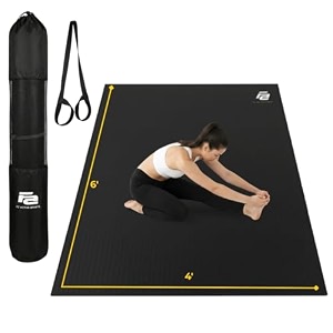 fit active sports yoga mat  exercise and fitness mat for all types of yoga pilates and floor workouts  non stick