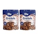 FIT & FLEX Baked Crunchy Granola,Chocolate Cookies & Almond,Oat Rich Cereal With High Protein And Fibre,Ready to Eat Healthy Granola For Breakfast - Chocolate Snacks - 275 Gm - Pack of 2