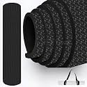 Lightweight Multipurpose 10MM Thick Non Slip Exercise Yoga Mat For Yoga, Pilates, and Home Workout for Men &amp; Women Gym Workout and Yoga Exercise with Shoulder Strap (Black)