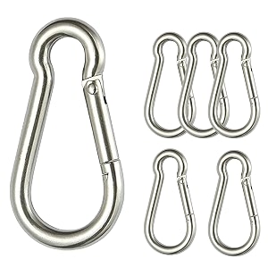fit fusion lock for climbing snap hook for rope gi snap hook carabiner silver outdoor sports carabiner snap spring clips hook 10mm 6
