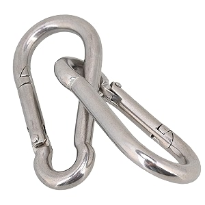 fit fusion snap hook lock for climbing gi snap hook carabiner silver outdoor sports carabiner with spring clips 10mm 8