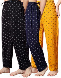 fit n fame pack of 3 cotton night dress pyjamapyjami for women comfort for m to xl set of 3 women pyjama