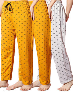 fit n fame pack of 3 cotton night dress pyjamapyjami for women comfort for m to xl set of 3 women pyjama
