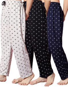 fit n fame pack of 3 cotton night dress pyjamapyjami for women comfort for m to xl set of 3 women pyjama