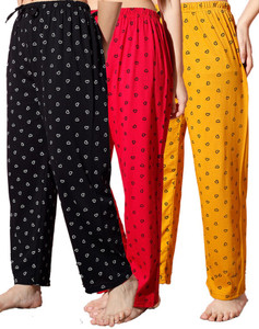 fit n fame pack of 3 cotton night dress pyjamapyjami for women comfort for m to xl set of 3 women pyjama