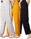 Fit N Fame Pack of 3 Cotton Night Dress Pyjama/Pyjami for Women Comfort For M To XL Set Of 3 Women Pyjama