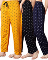 Fit N Fame Pack of 3 Cotton Night Dress Pyjama/Pyjami for Women Comfort For M To XL Set Of 3 Women Pyjama