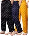 Fit N Fame Pack of 3 Cotton Night Dress Pyjama/Pyjami for Women Comfort For M To XL Set Of 3 Women Pyjama