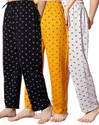 Fit N Fame Pack of 3 Cotton Night Dress Pyjama/Pyjami for Women Comfort For M To XL Set Of 3 Women Pyjama