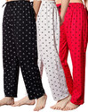 Fit N Fame Pack of 3 Cotton Night Dress Pyjama/Pyjami for Women Comfort For M To XL Set Of 3 Women Pyjama