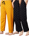Fit N Fame Pack of 3 Cotton Night Dress Pyjama/Pyjami for Women Comfort For M To XL Set Of 3 Women Pyjama