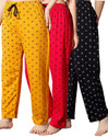 Fit N Fame Pack of 3 Cotton Night Dress Pyjama/Pyjami for Women Comfort For M To XL Set Of 3 Women Pyjama