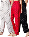 Fit N Fame Pack of 3 Cotton Night Dress Pyjama/Pyjami for Women Comfort For M To XL Set Of 3 Women Pyjama